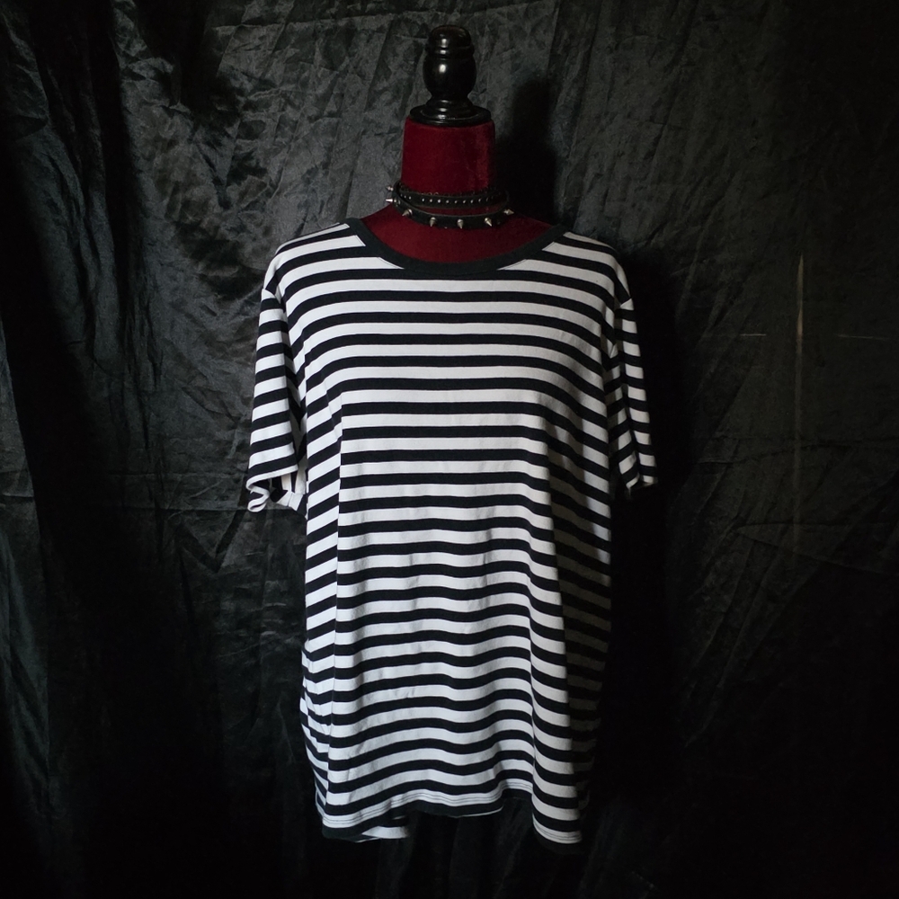 Black and White Striped T-Shirt